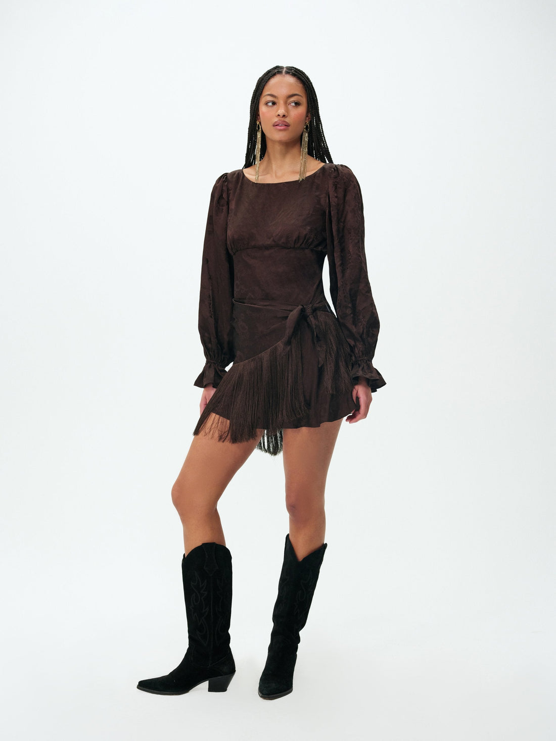 Sierra Fringe Mini Dress