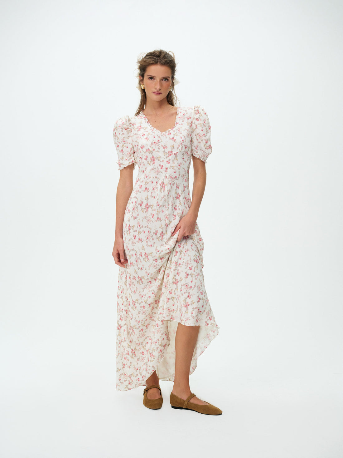 Country Floral Maxi Dress