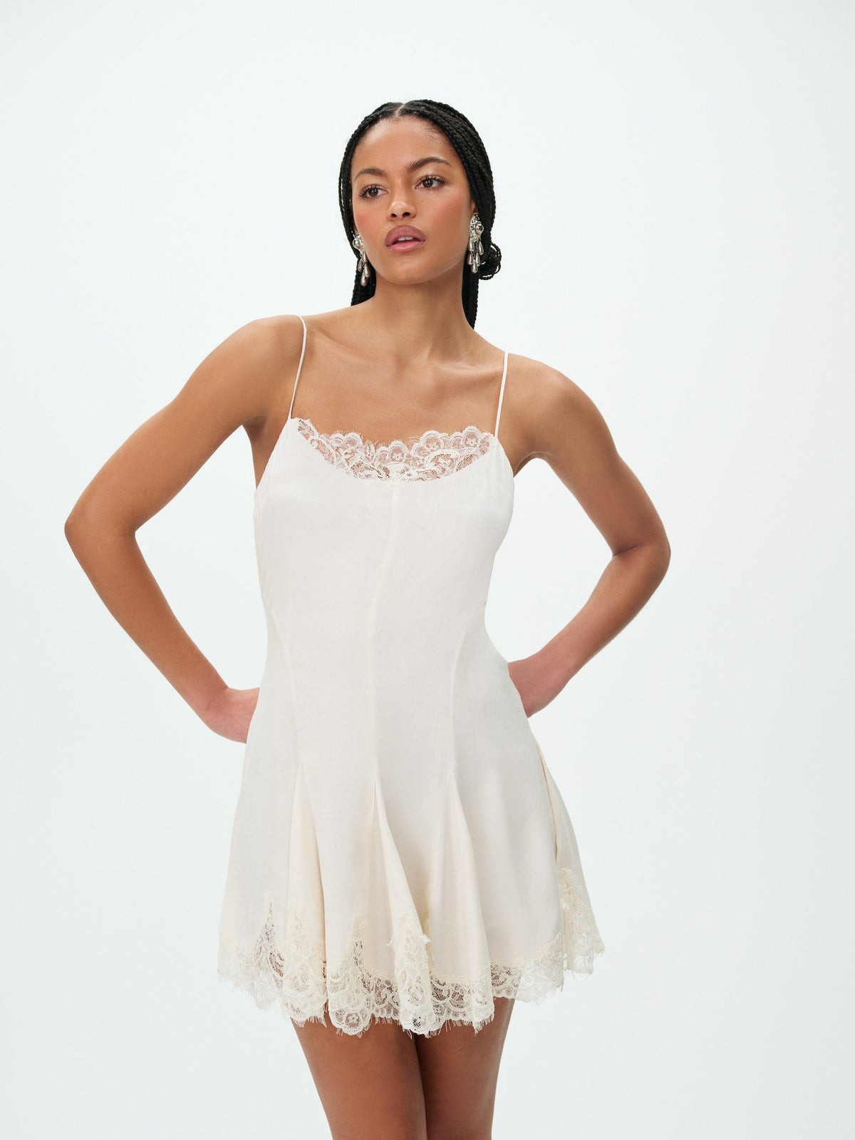 Luna Mini Dress - Cream