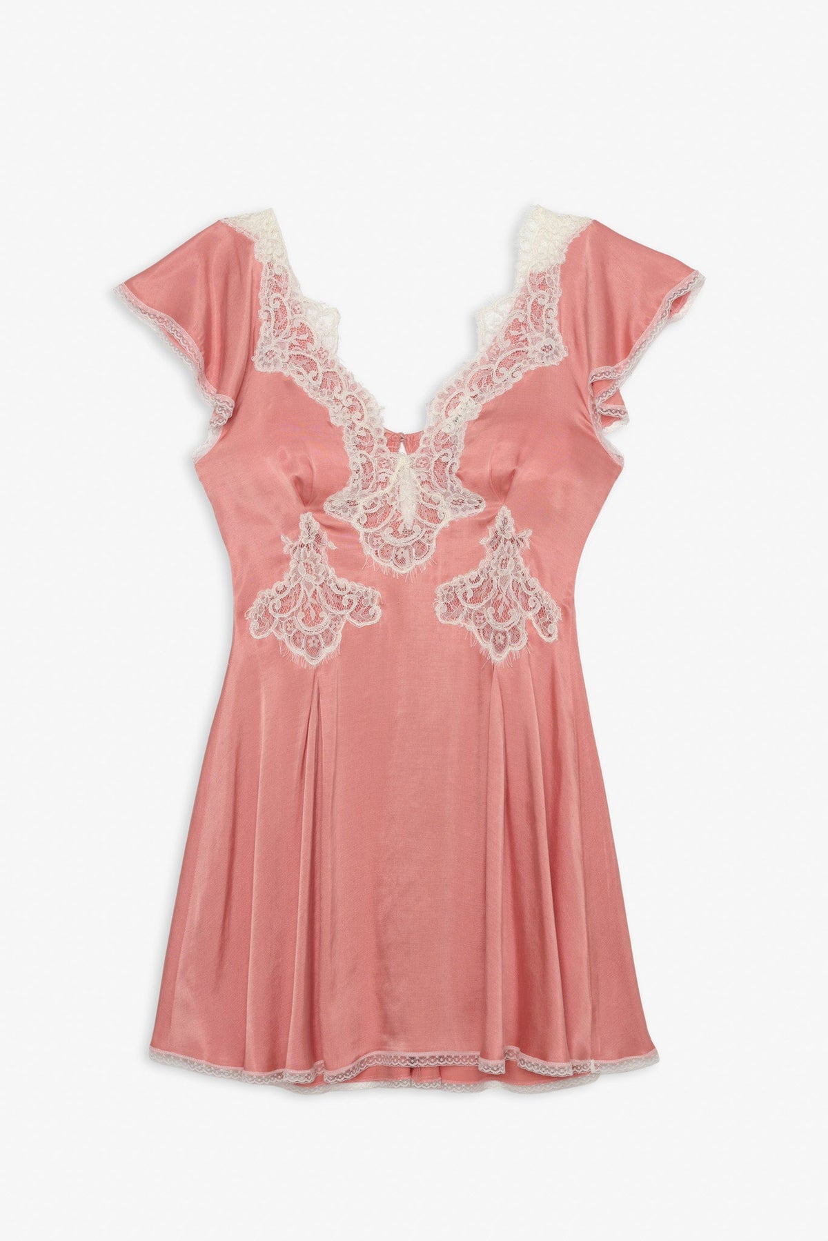 Luna Rose Mini Dress - Coral