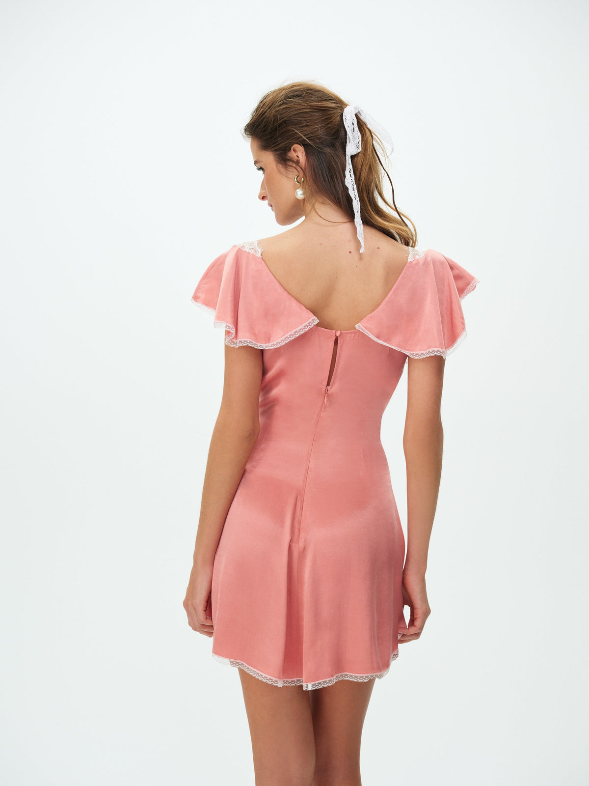 Luna Rose Mini Dress - Coral