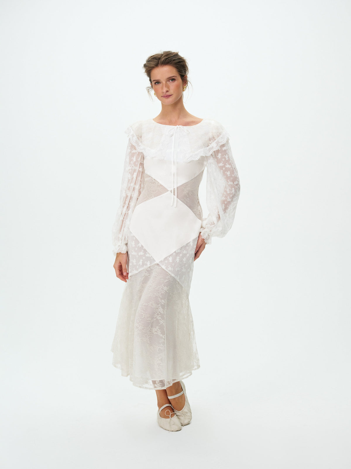 Penny Midi Dress - Cream