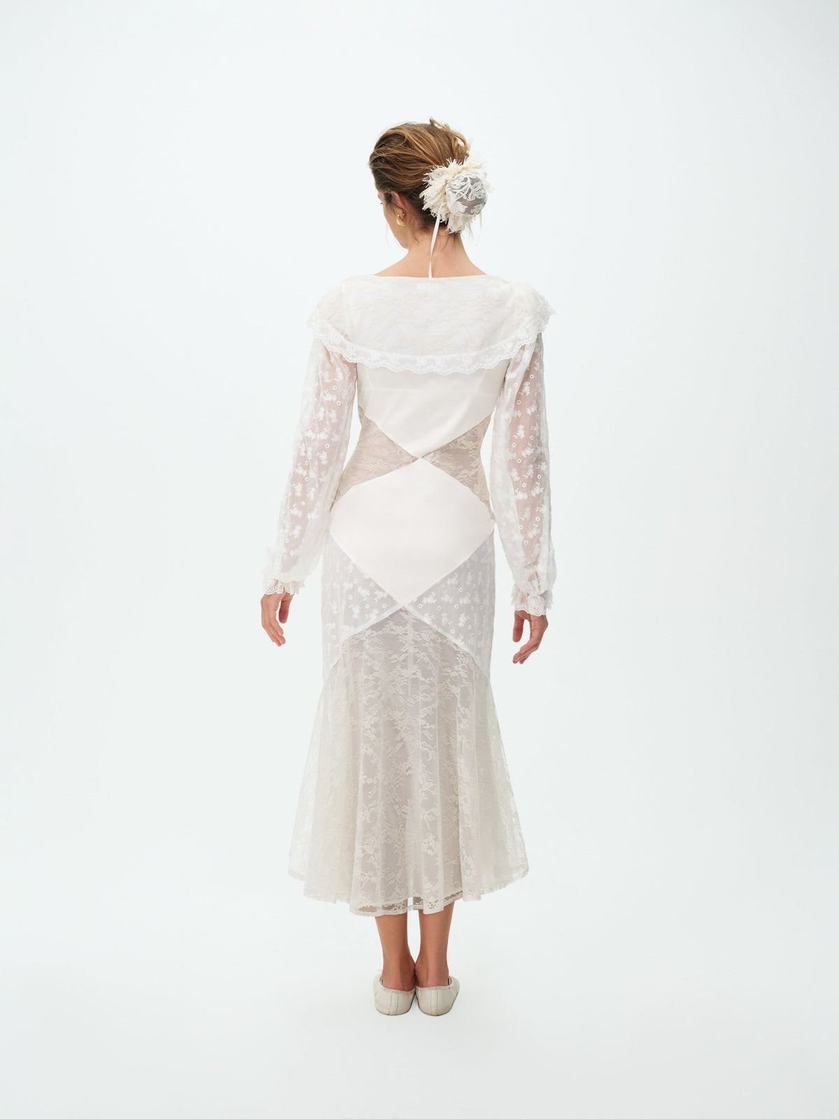 Penny Midi Dress - Cream