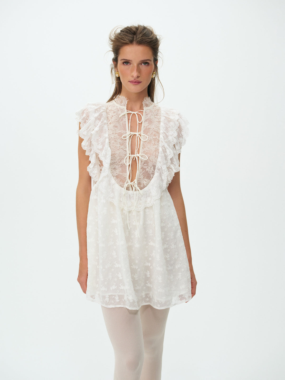 Penny Mini Dress - Cream