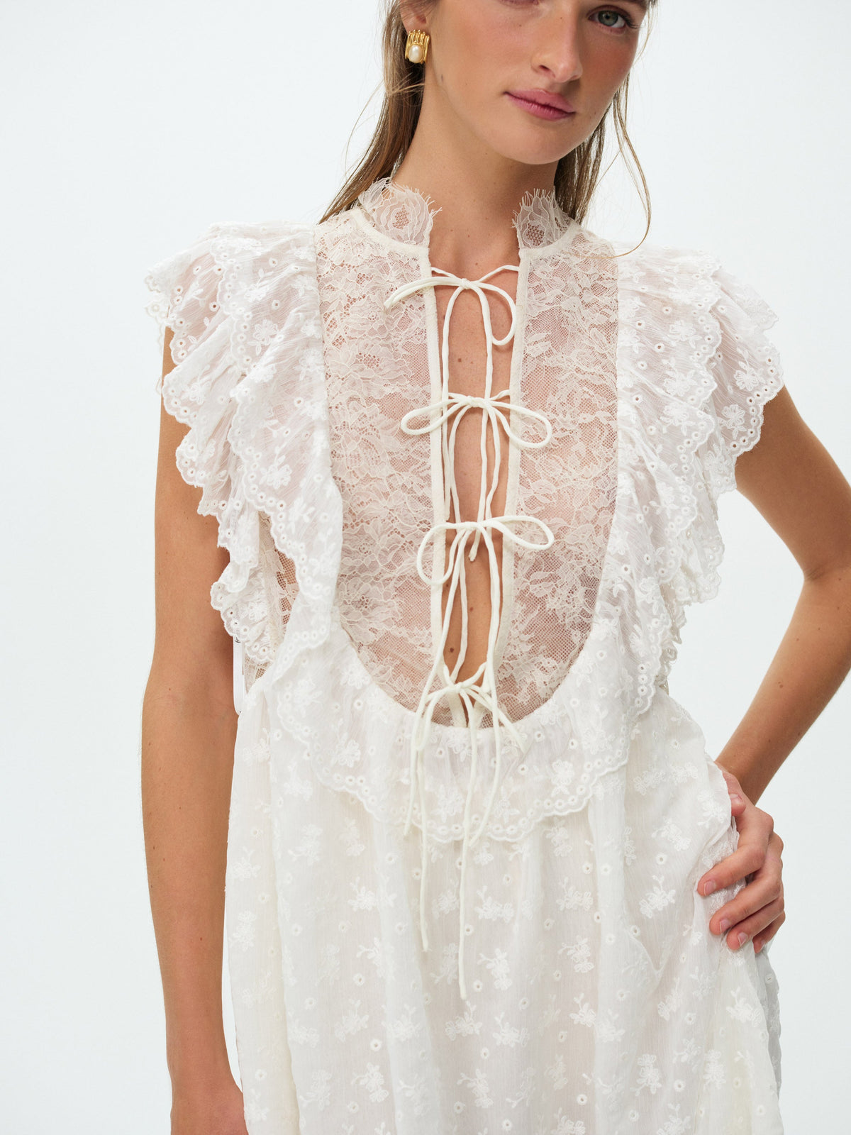 Penny Mini Dress - Cream