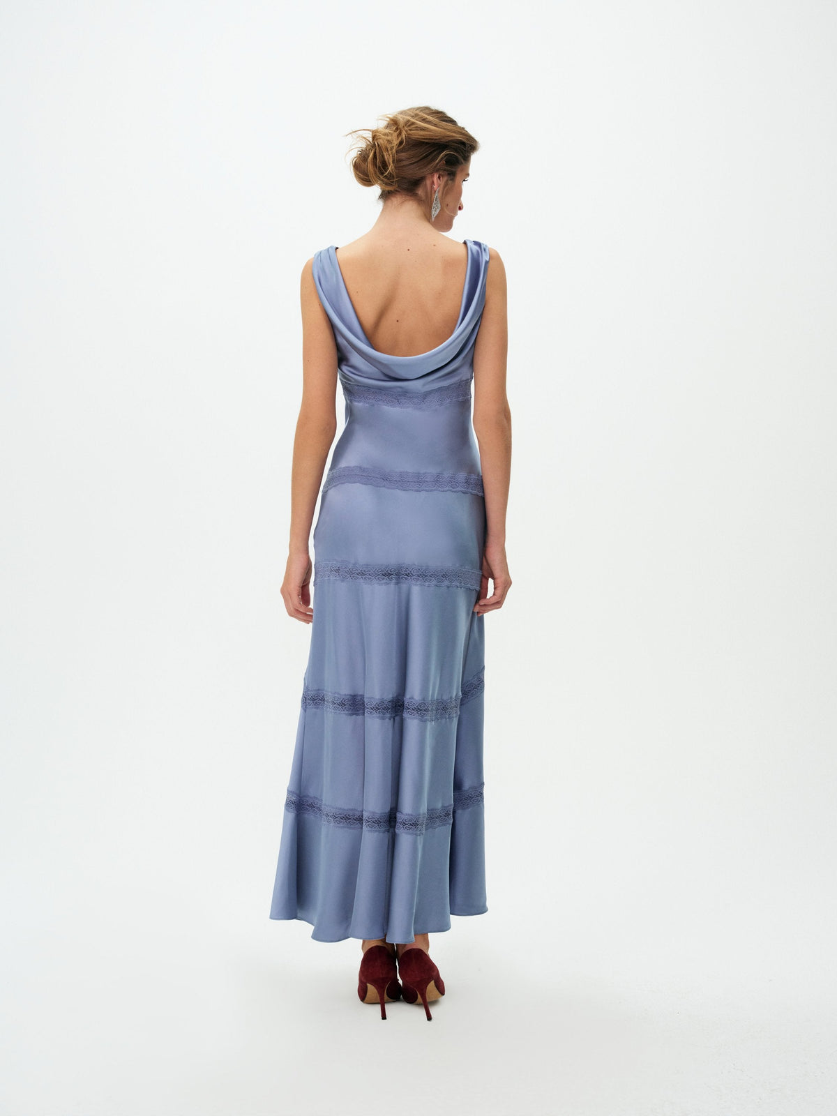 Cove Lace Maxi Dress - Slate Blue