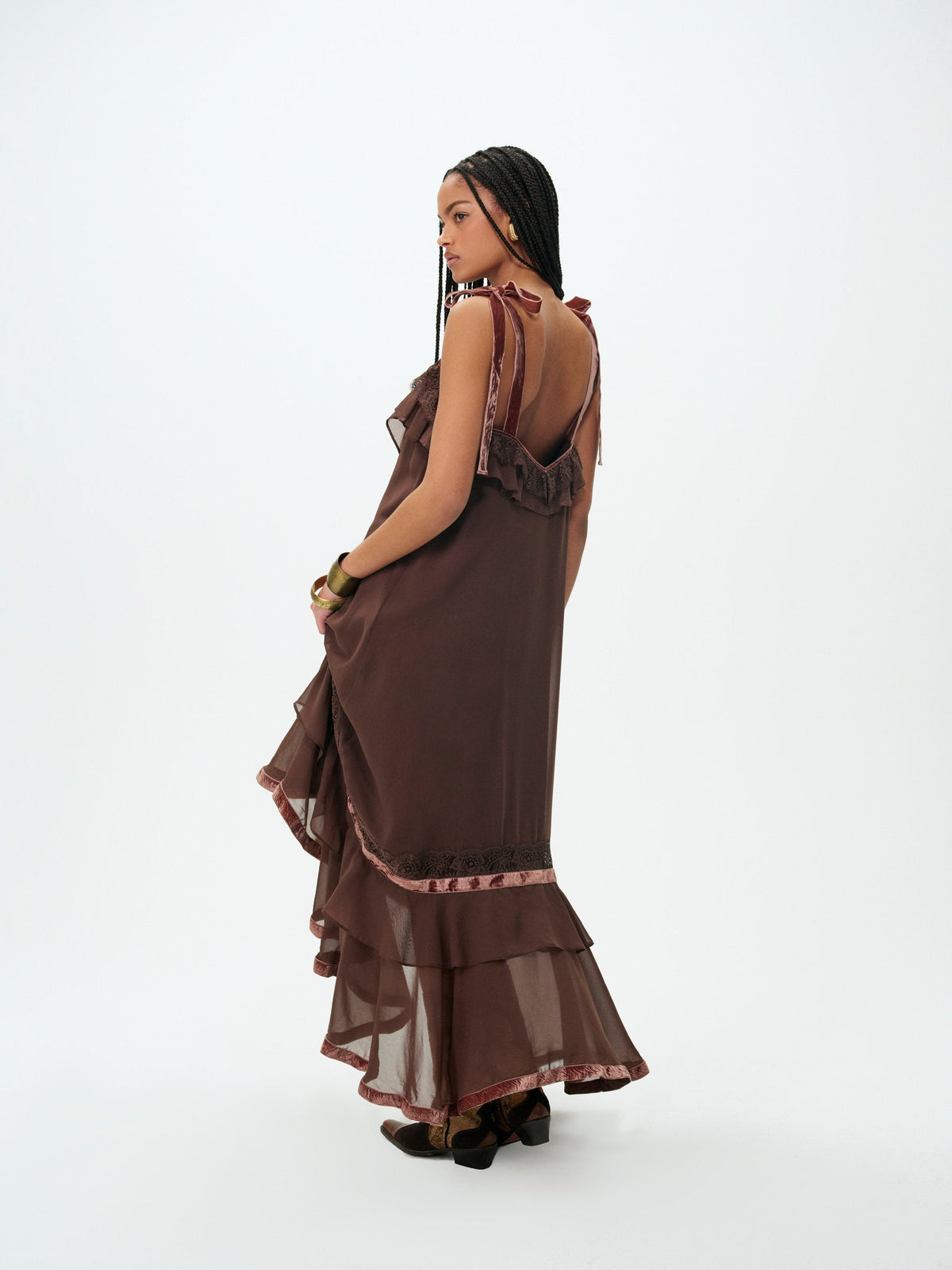 Layla Maxi Dress - Chocolate