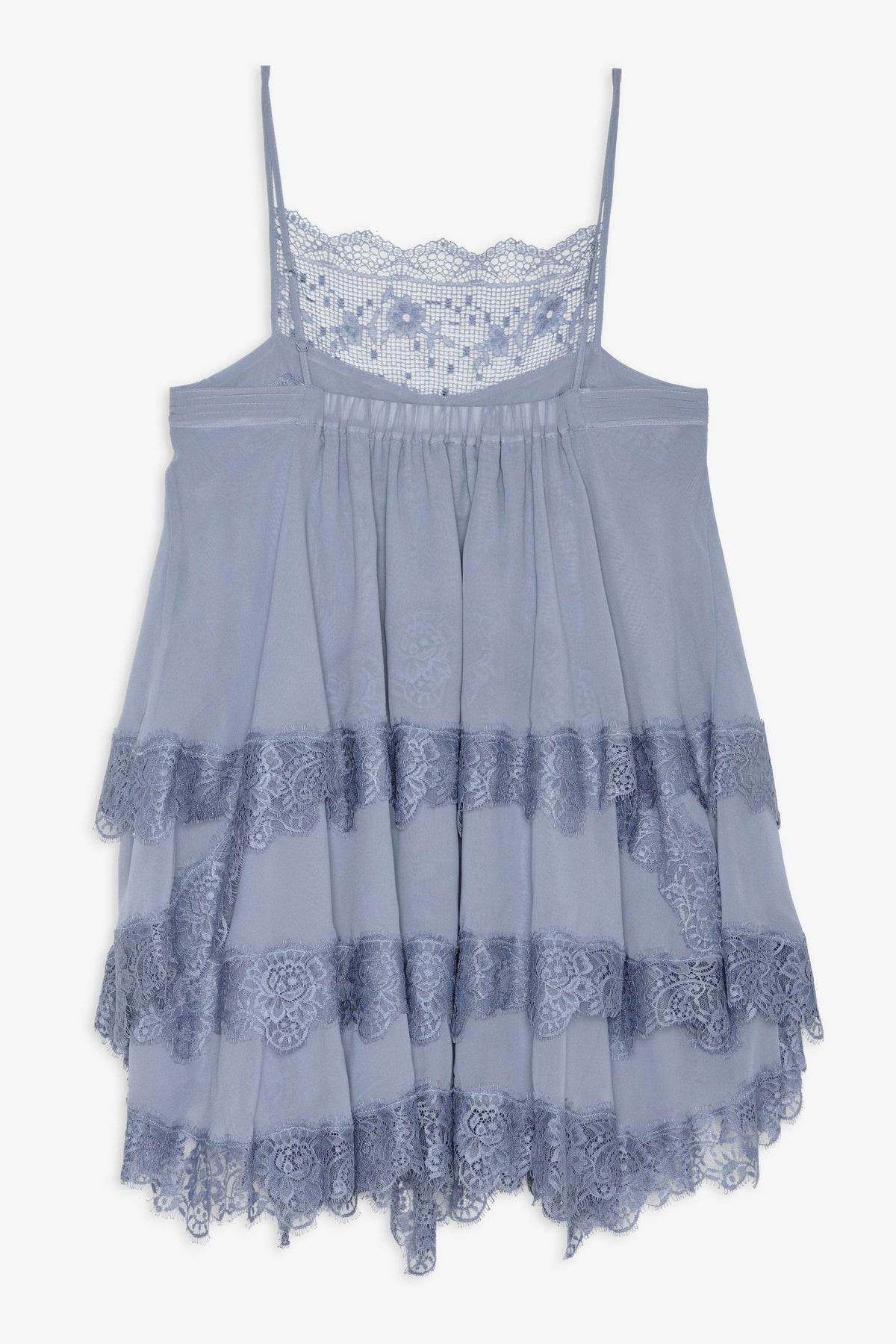 Layla Mini Dress - Slate Blue