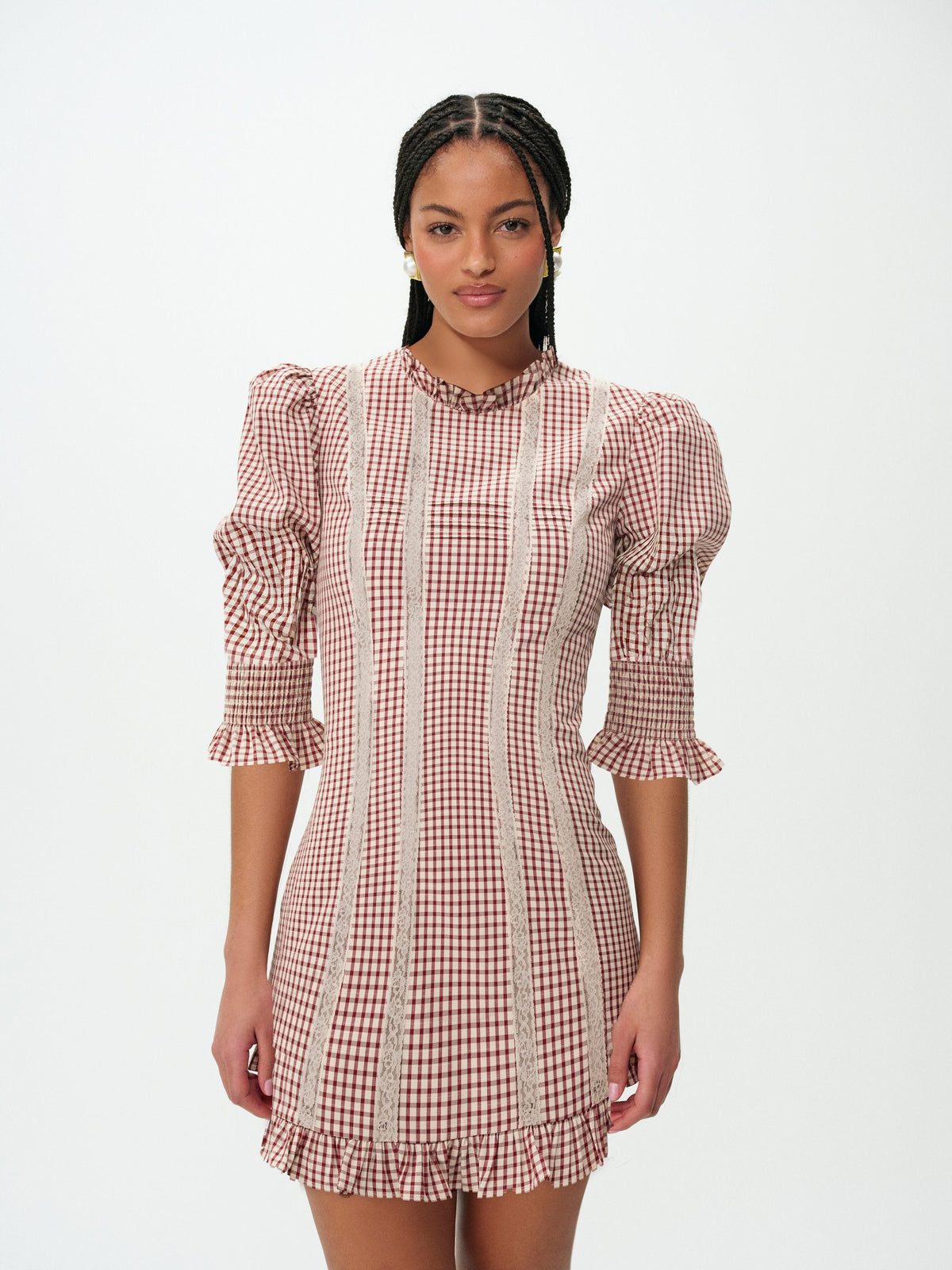 Annie Gingham Mini Dress