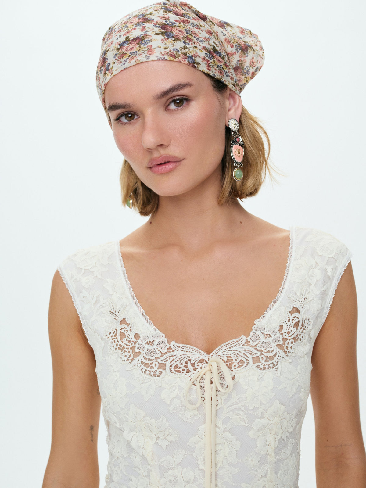Shayla Mini Dress - Cream