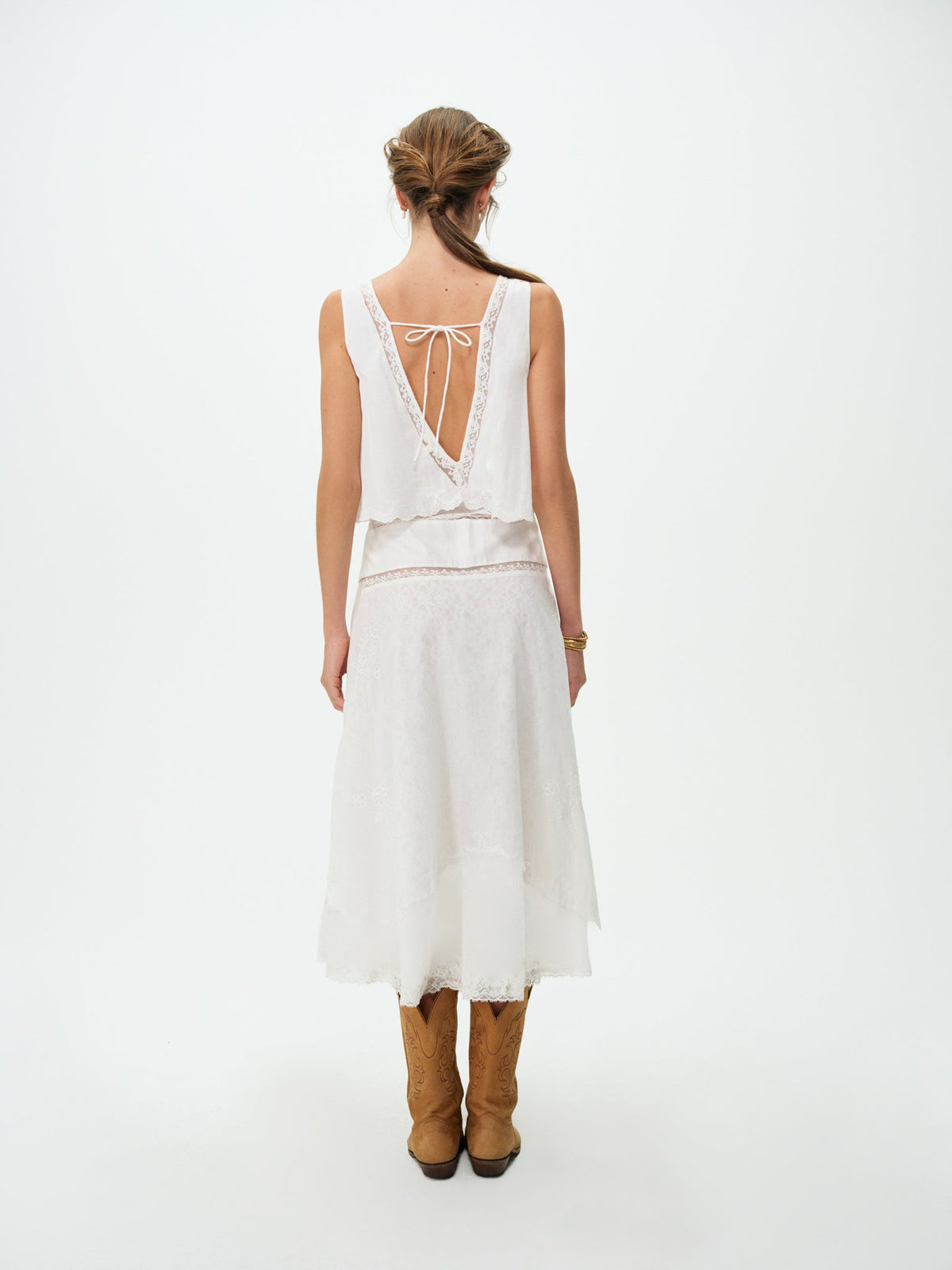 Brianna Midi Dress - Cream
