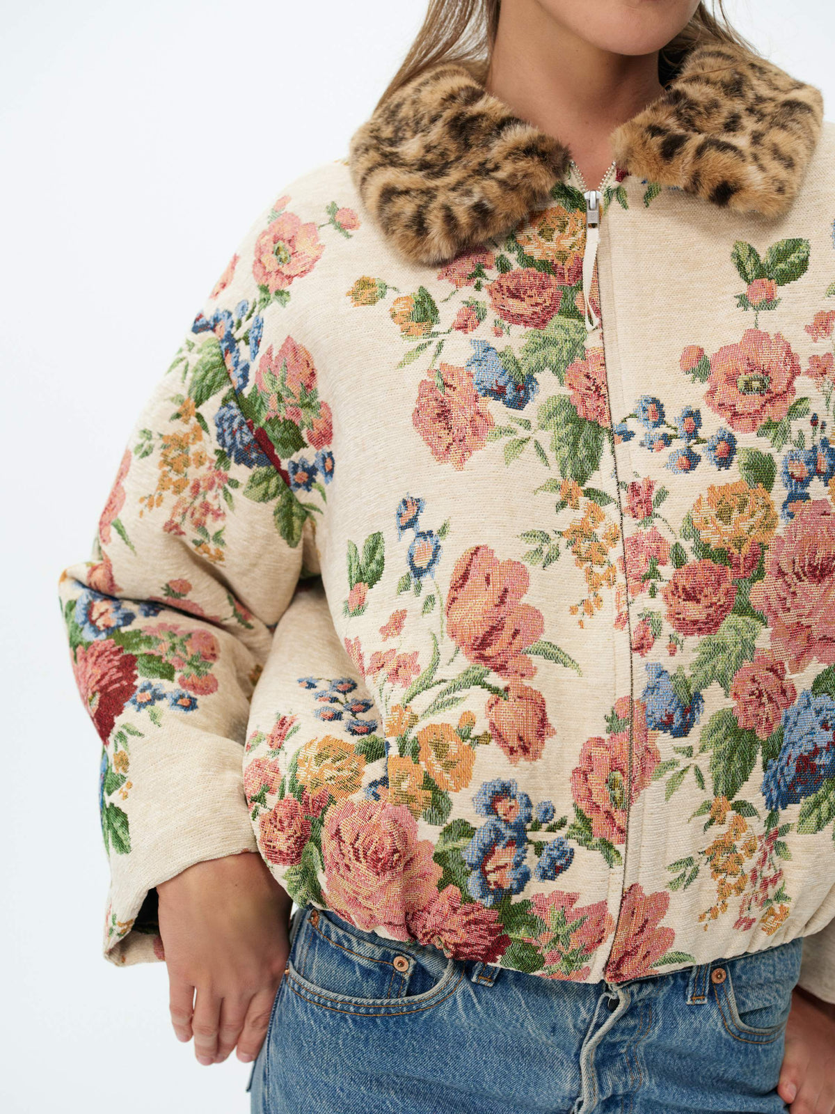 Betsy Floral Jacket - Cream