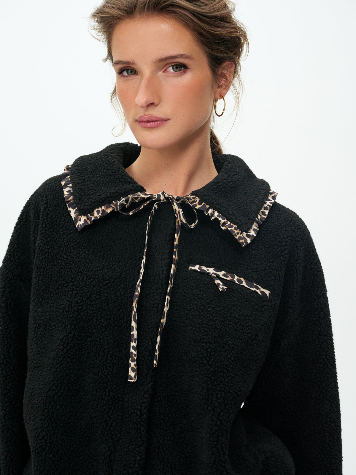 Natasha Sherpa Jacket - Black