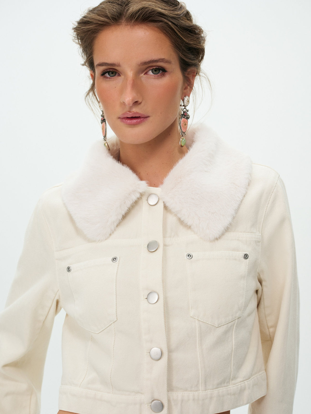 Michelle Denim Jacket - Tan