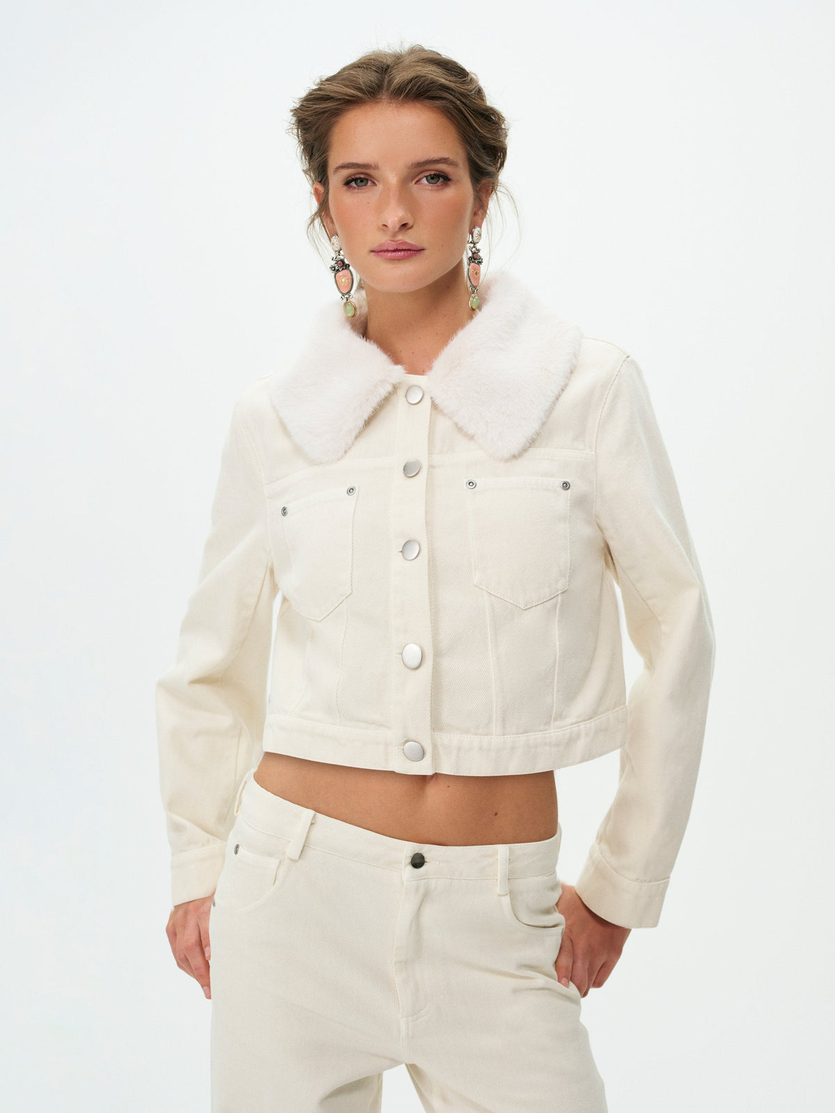 Michelle Denim Jacket - Tan
