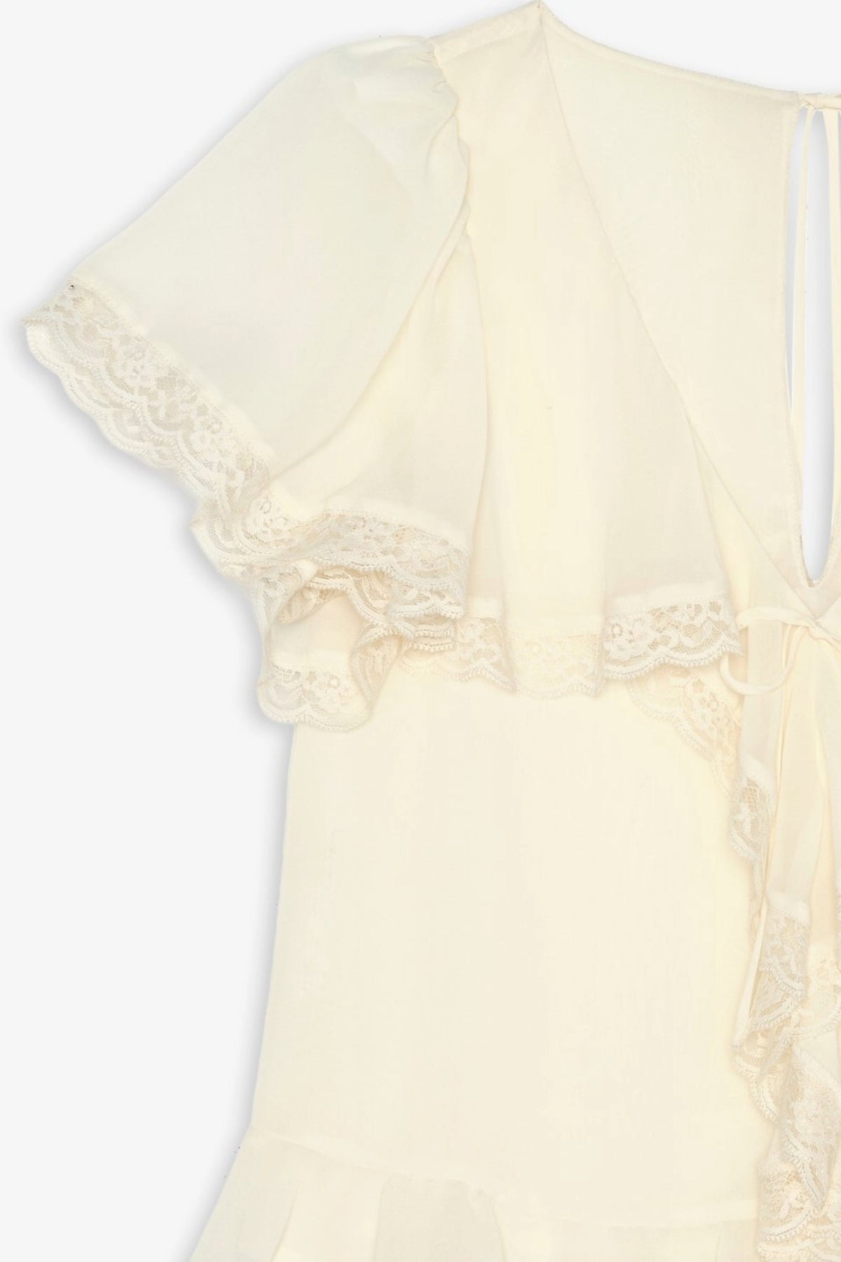 Layla Ruffle Top - Cream