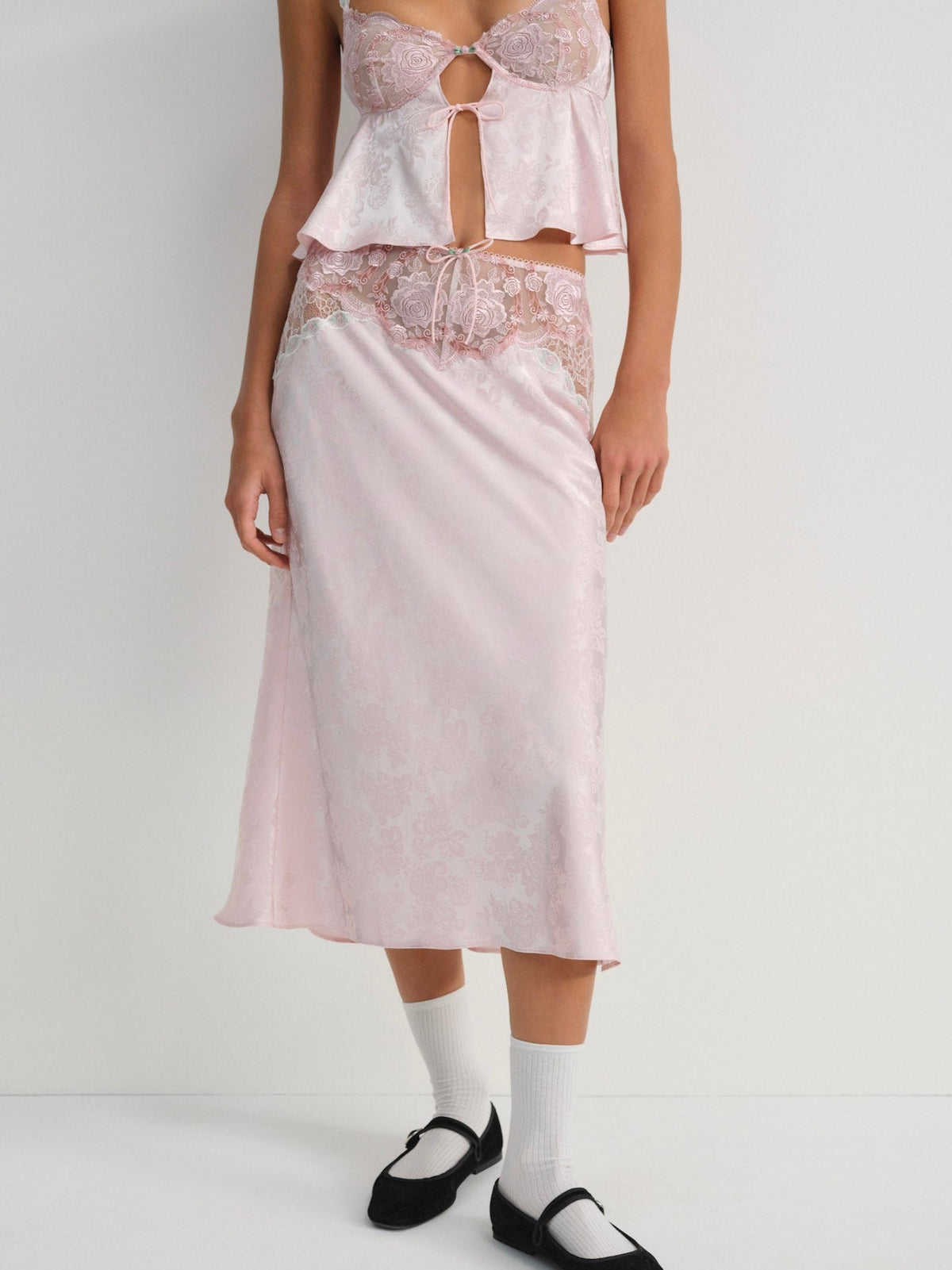 Camilla Midi Skirt - Pink