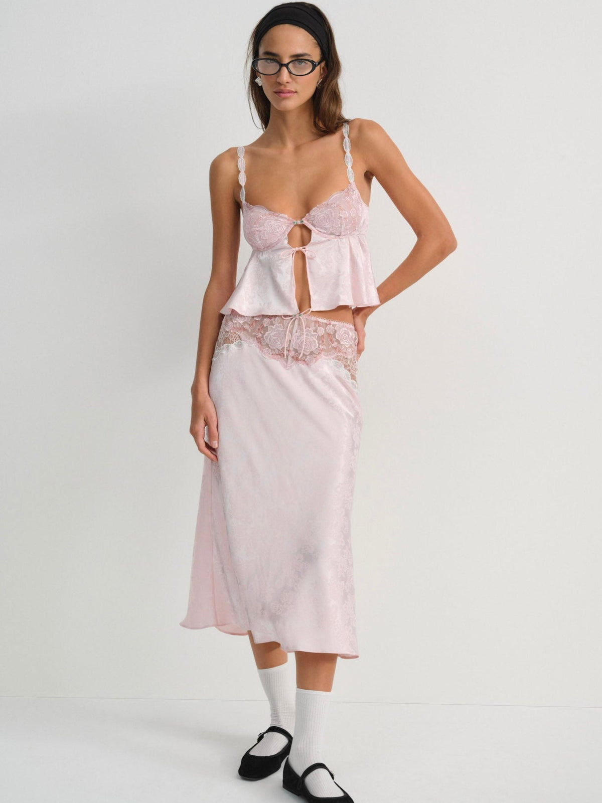 Camilla Midi Skirt - Pink
