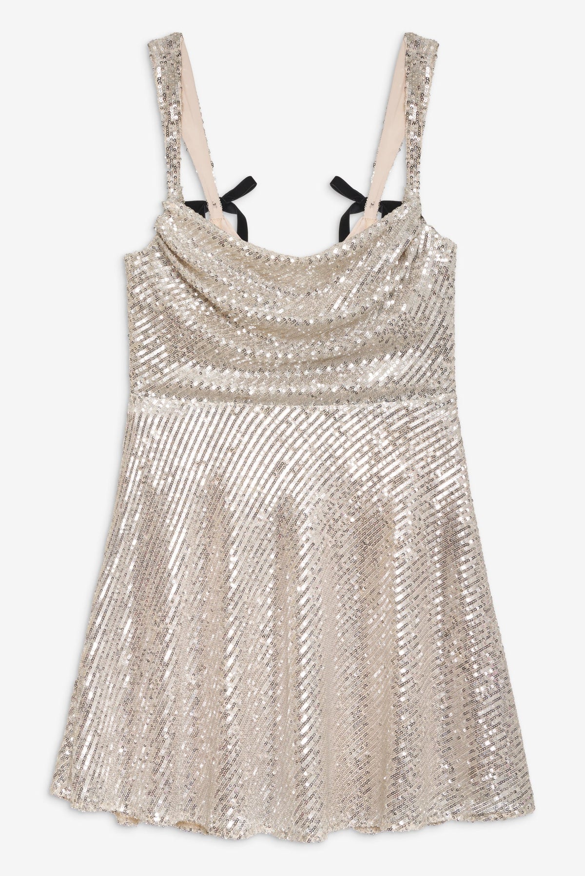 Candice Mini Dress - Silver