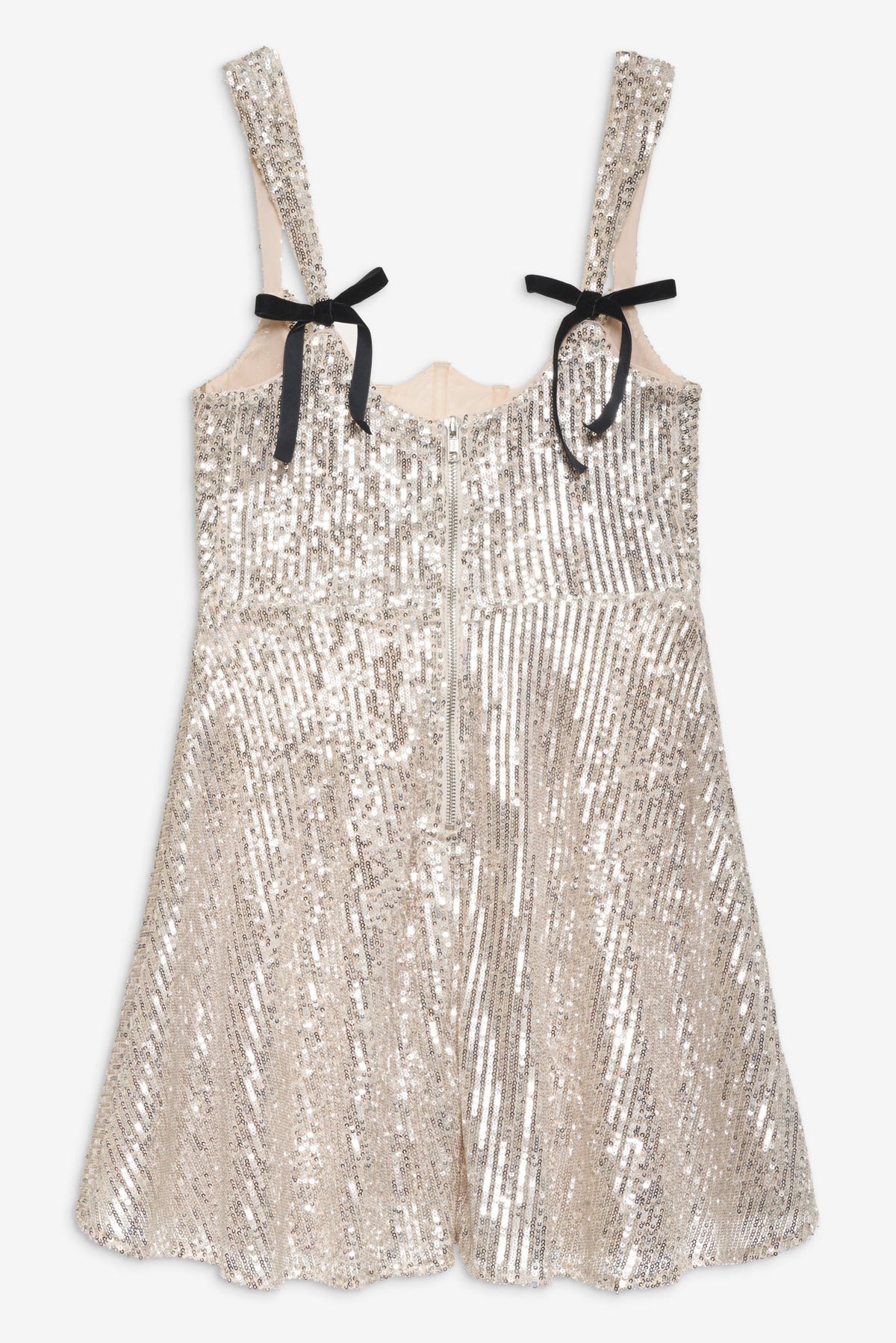 Candice Mini Dress - Silver