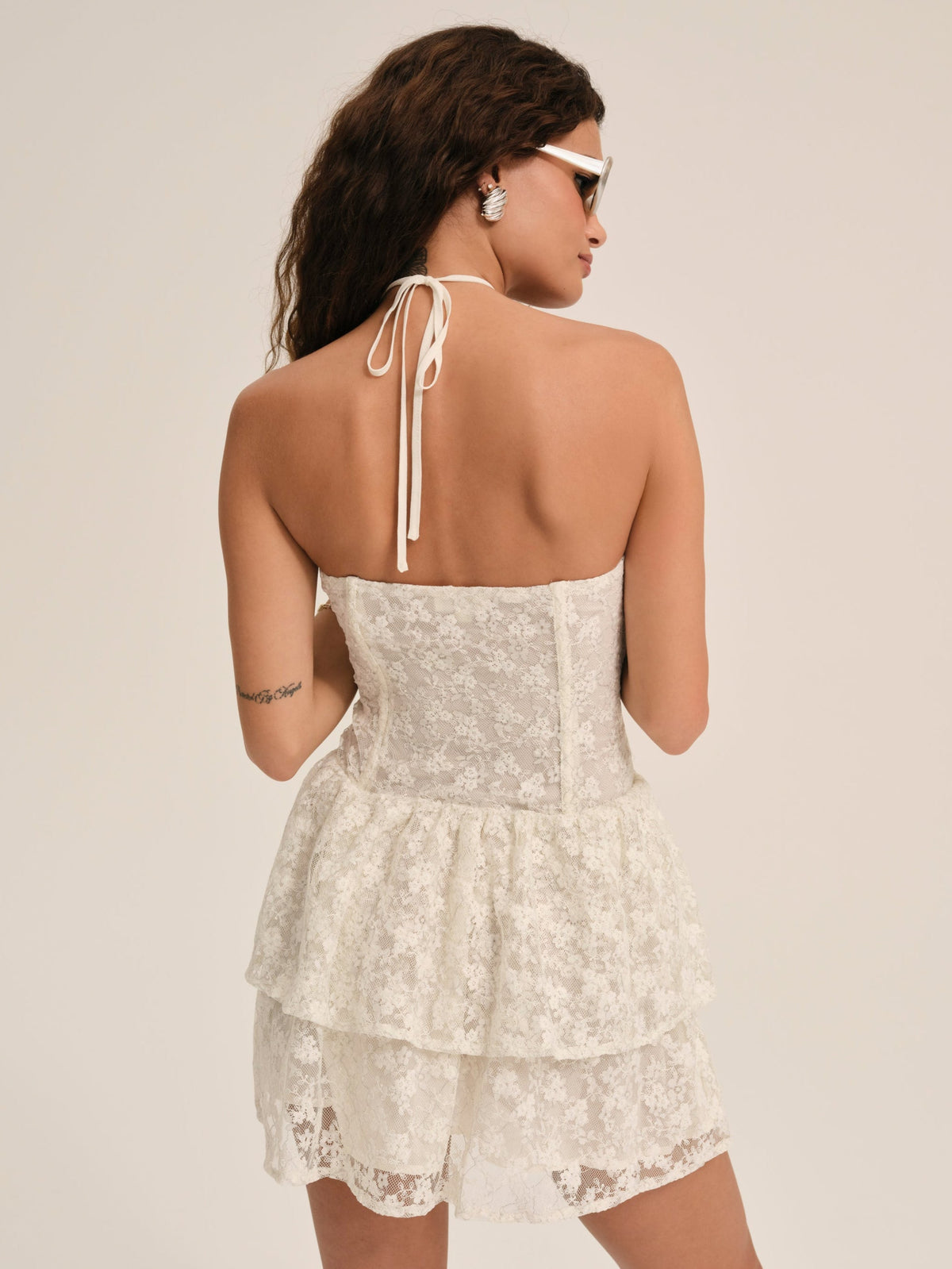 Ciao Lace Mini Dress - Natural