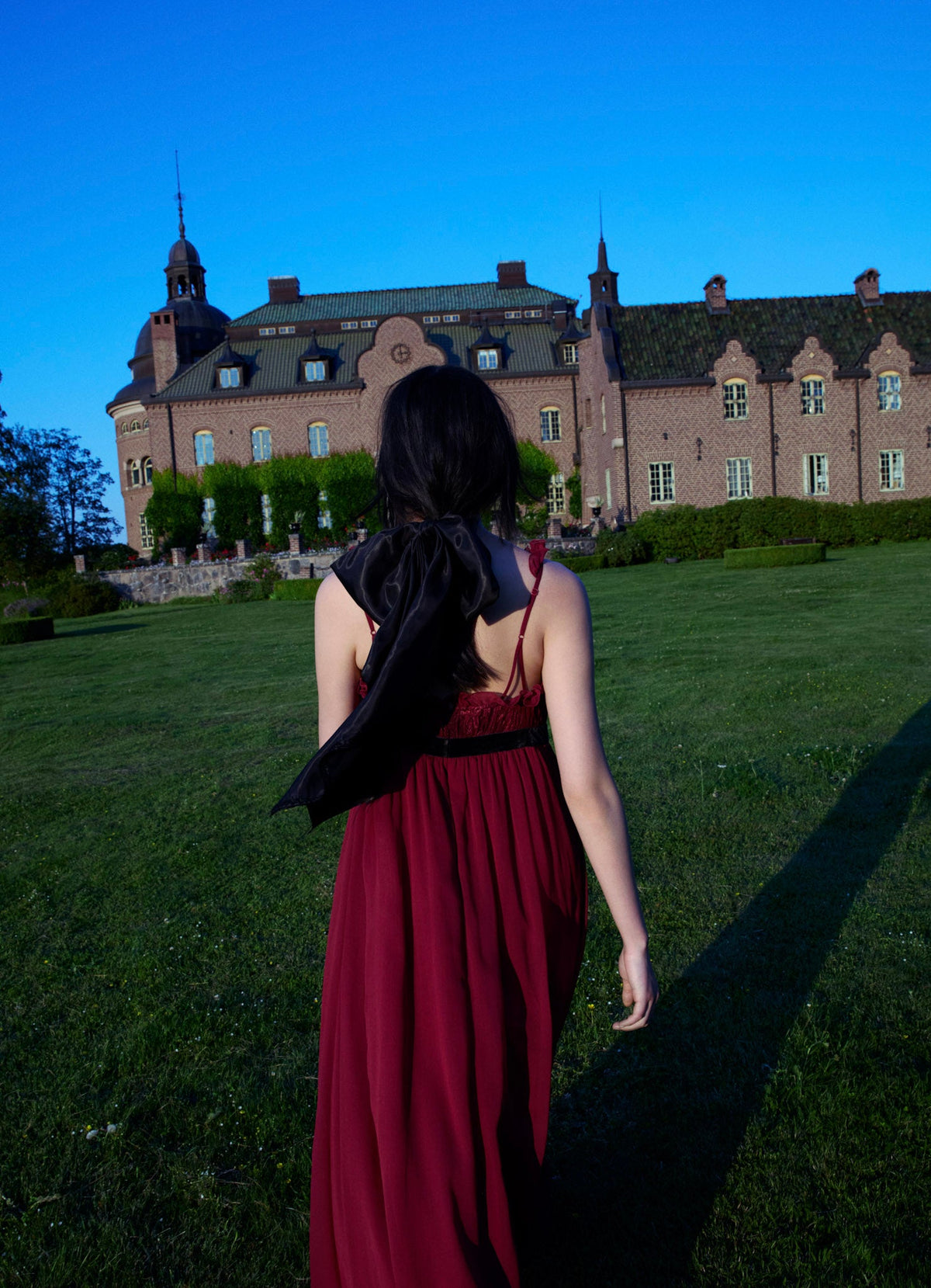 Claudine Chiffon Maxi Dress - Oxblood