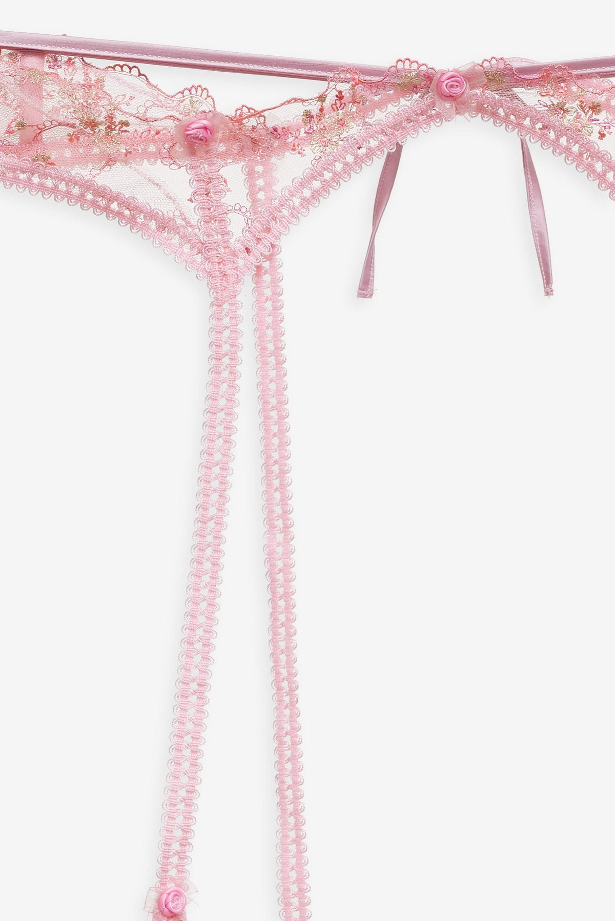 Dainty Daphne Garter Belt - Pink