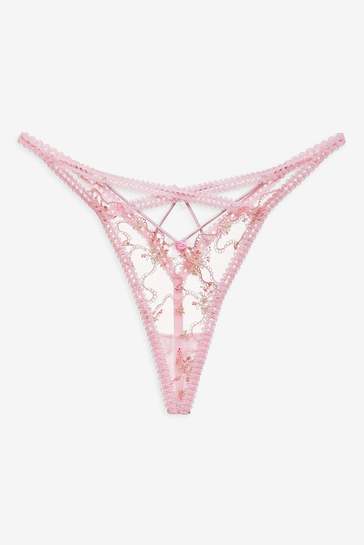 Dainty Daphne Thong Panty - Pink