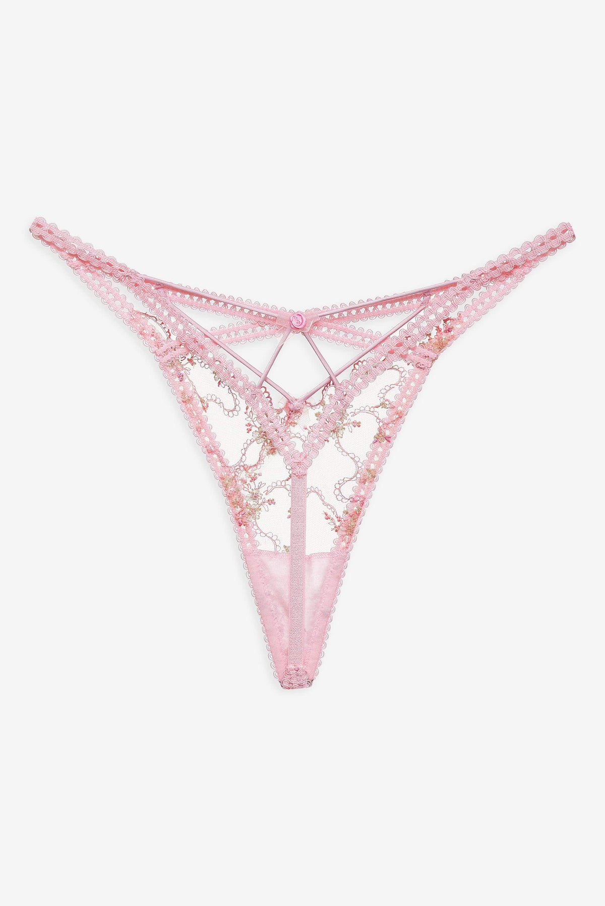 Dainty Daphne Thong Panty - Pink