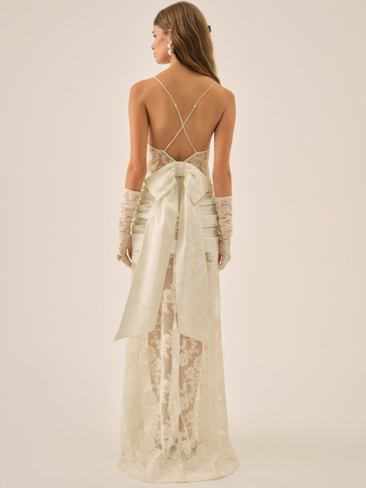 Daisy Lace Gown - Cream