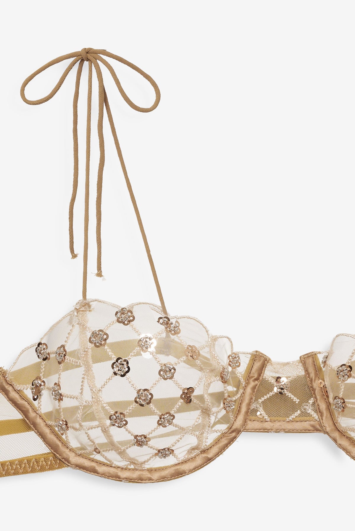 Dazzle Me Underwire Bra - Gold