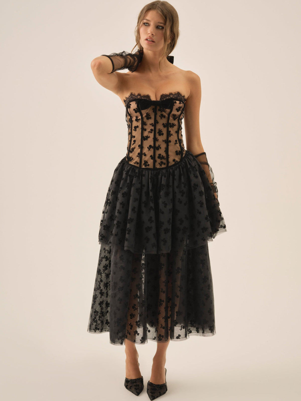 Dionne Midi Dress - Black