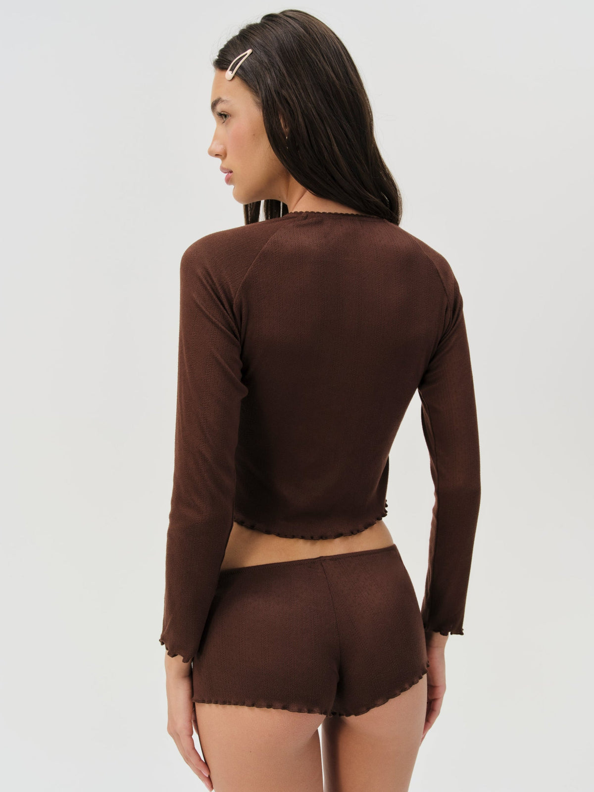 Elliana Sleep Short - Chocolate