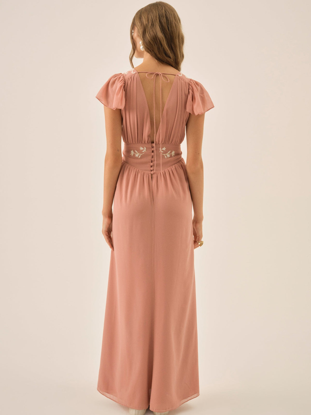 Emmie Chiffon Maxi Dress - Mauve