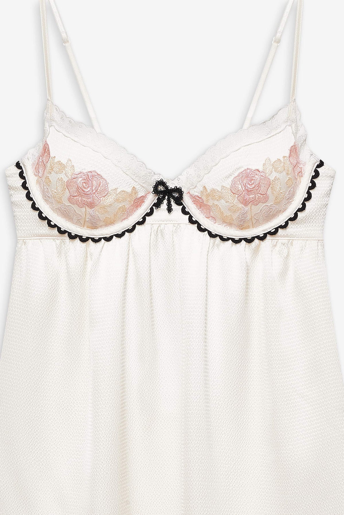 Evie Floral Slip Dress - Cream