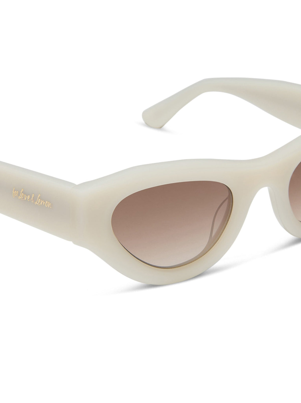Lucy Cat-Eye Sunglasses - Cream