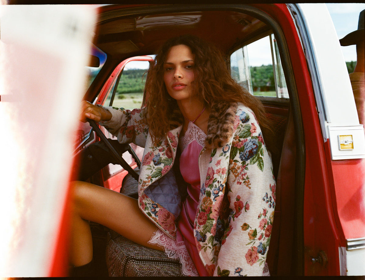 Betsy Floral Jacket - Cream