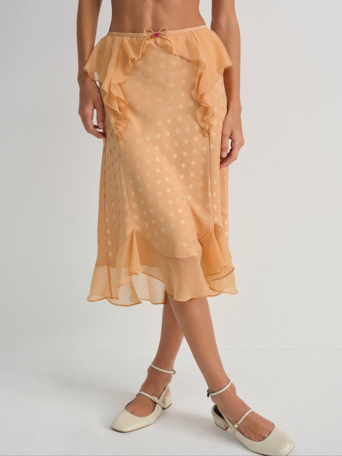 Glimmer Rosebud Midi Skirt