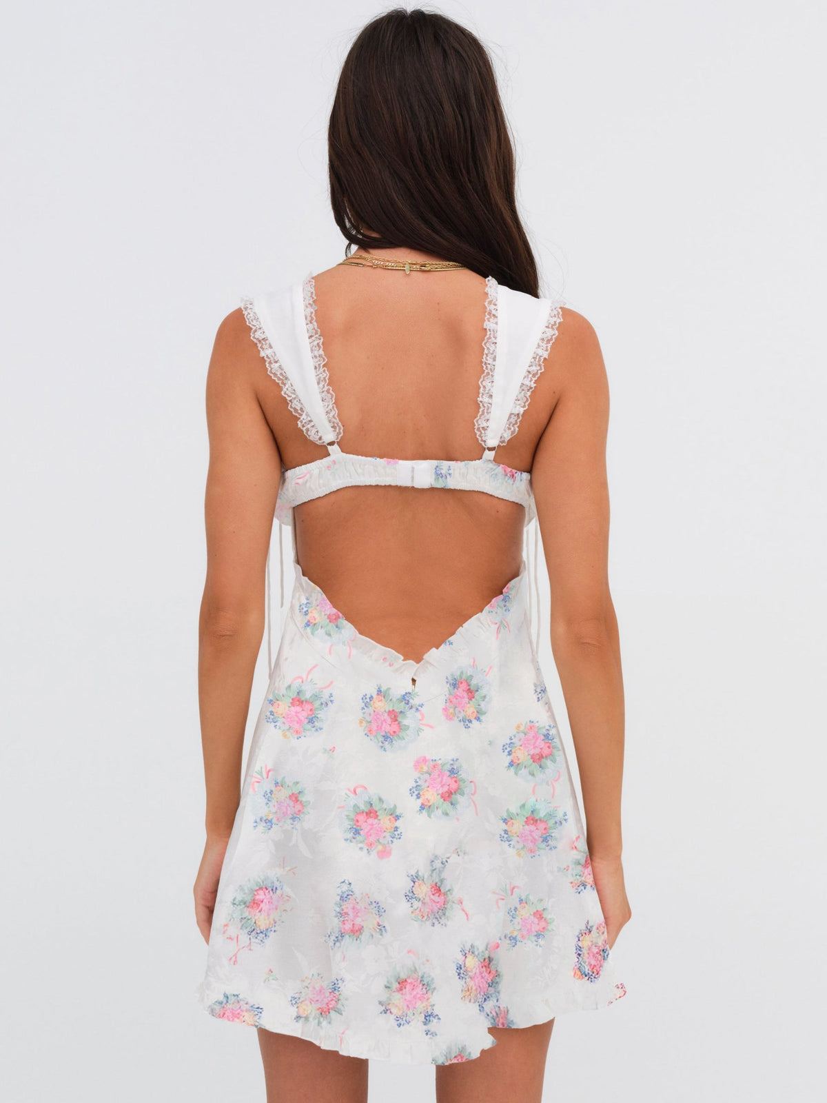 Holland Mini Dress - Doily Bouquet