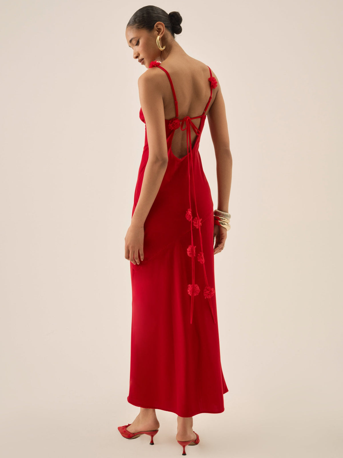 Huda Maxi Dress - Red