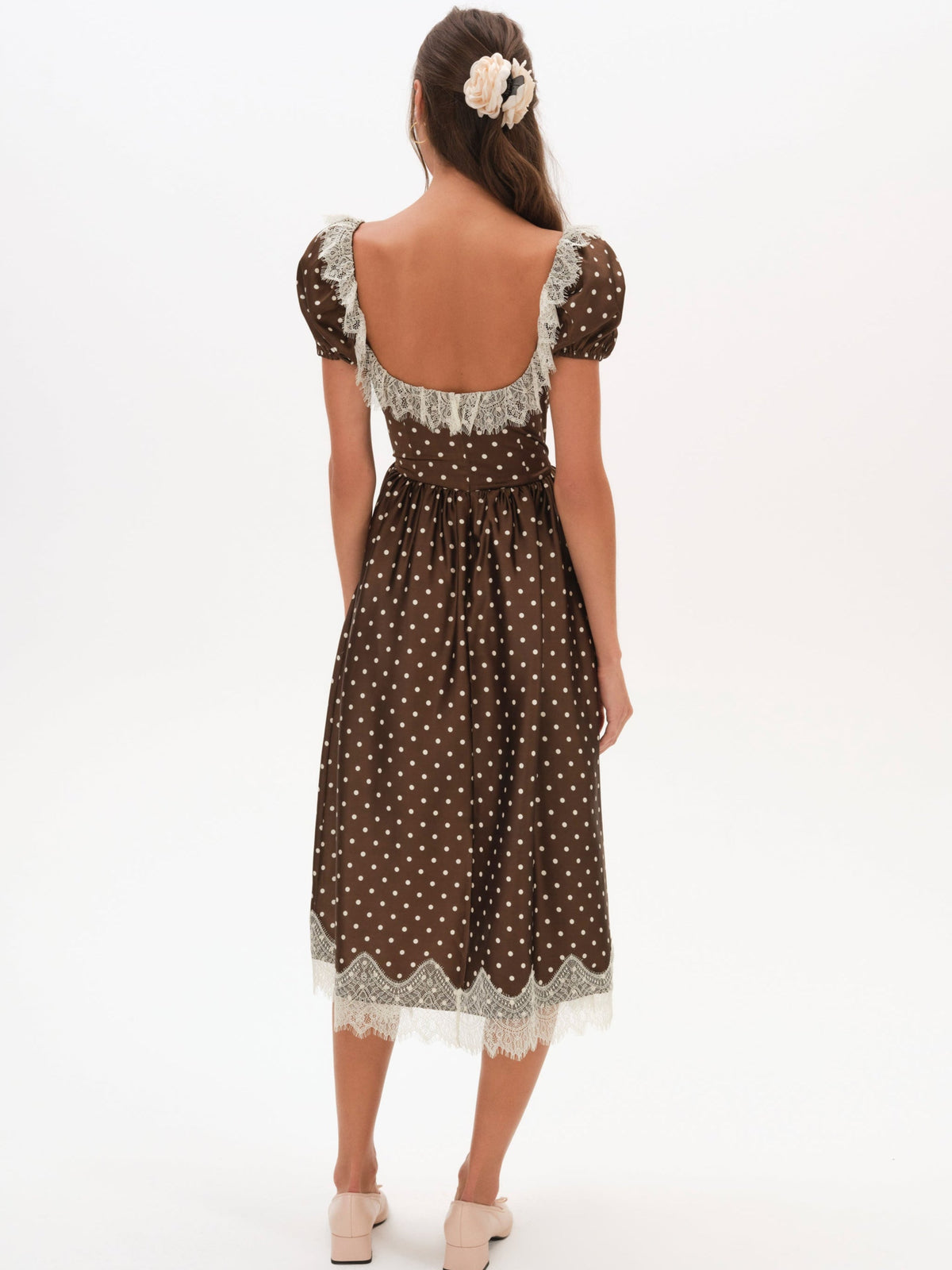 Ines Midi Dress - Chocolate