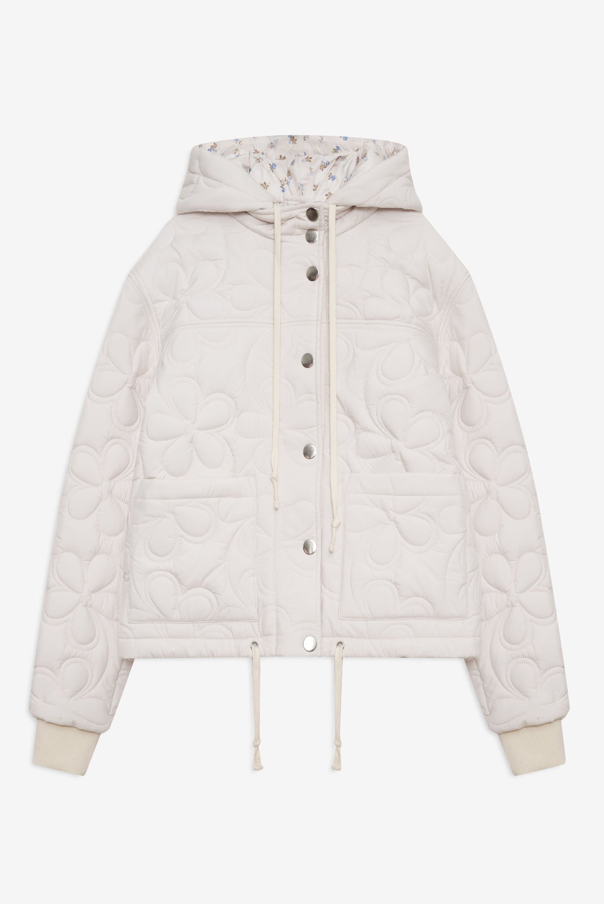 Isabel Quilted Puffer Jacket - Cream