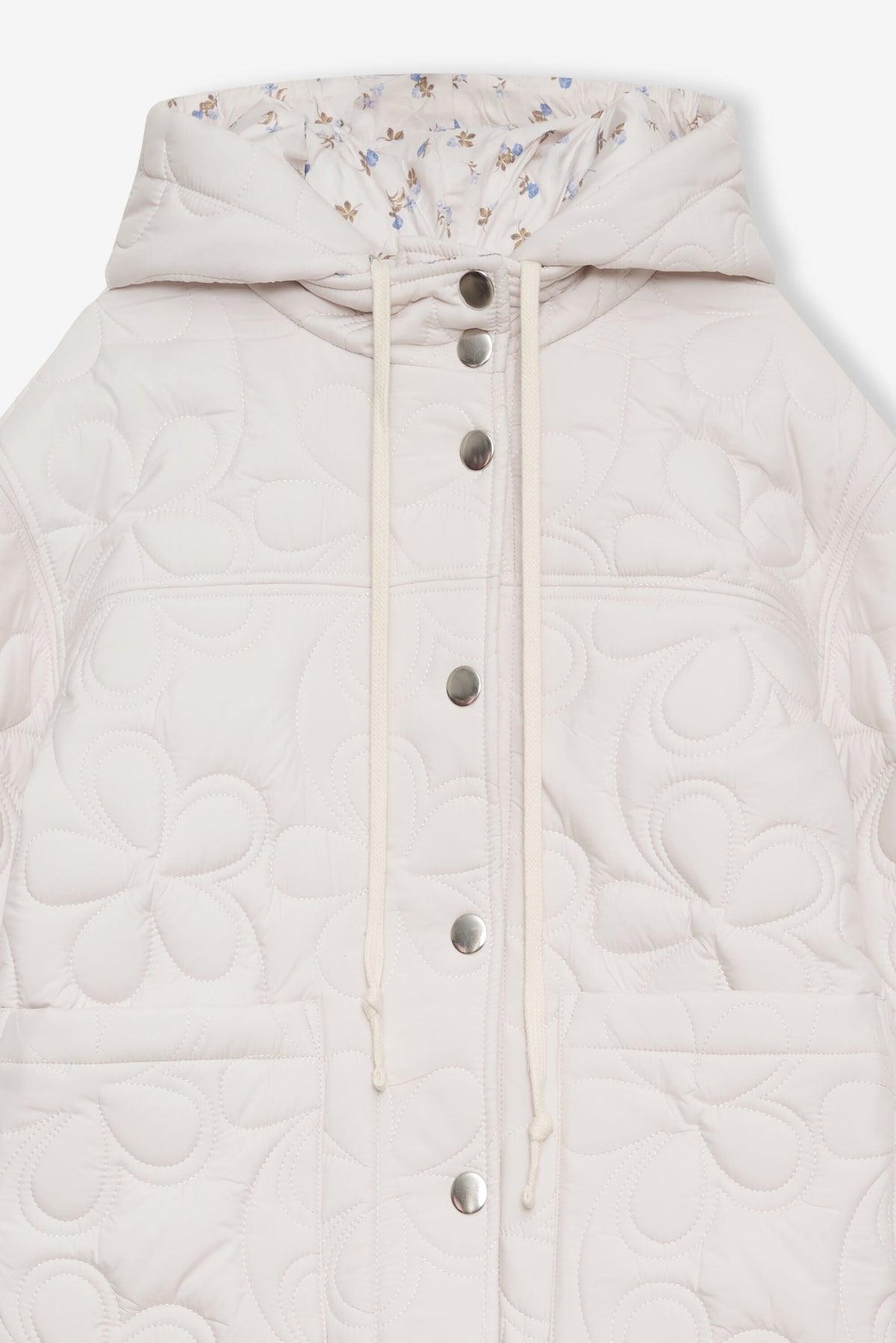 Isabel Quilted Puffer Jacket - Cream