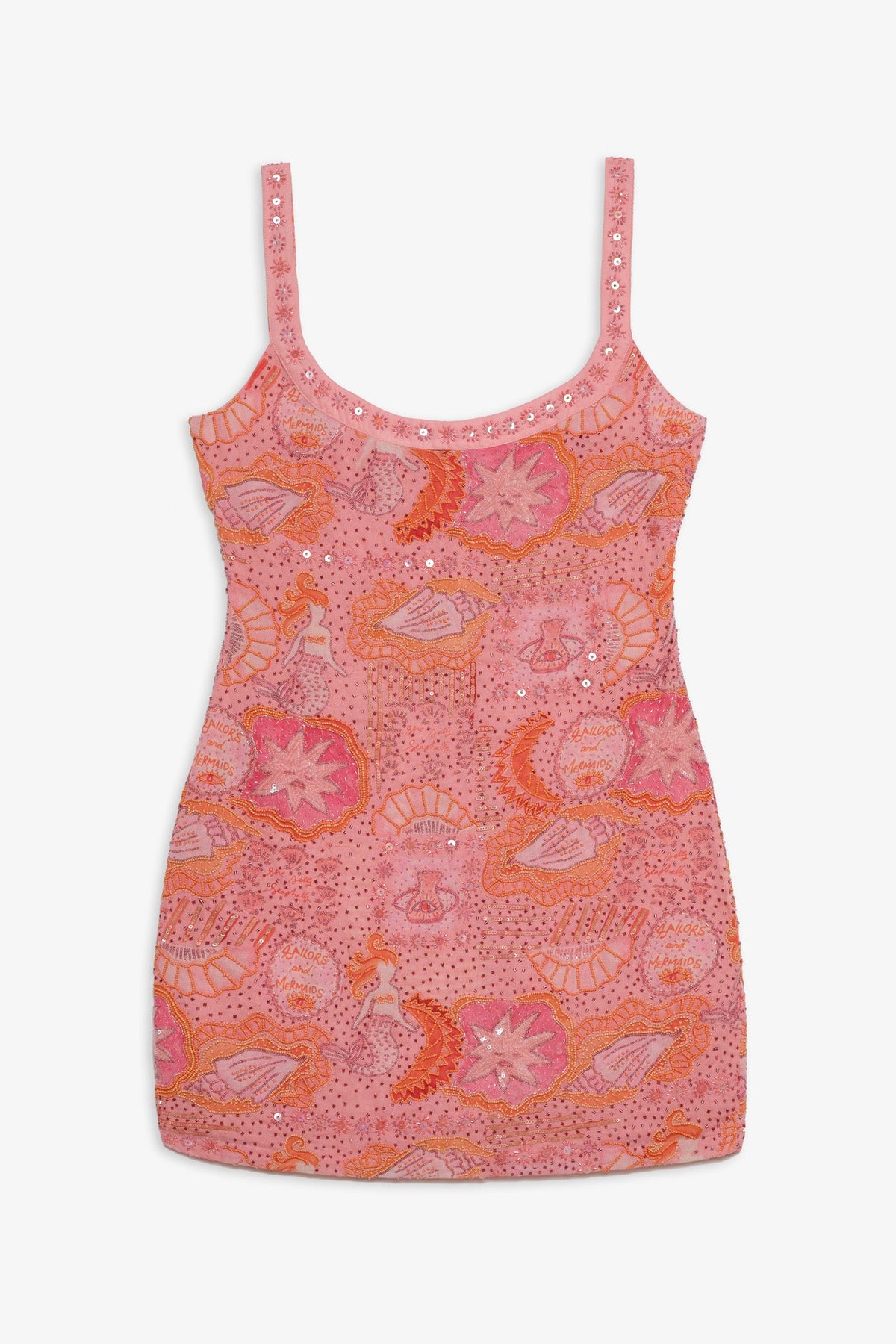 Tide Pool Mini Dress - Apricot