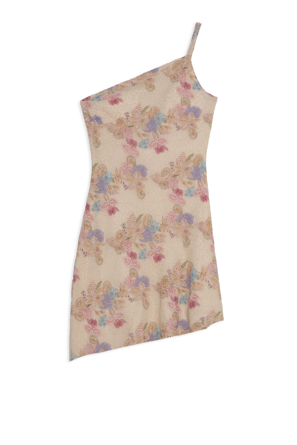 Lulu Shell Beaded Mini Dress - Cream