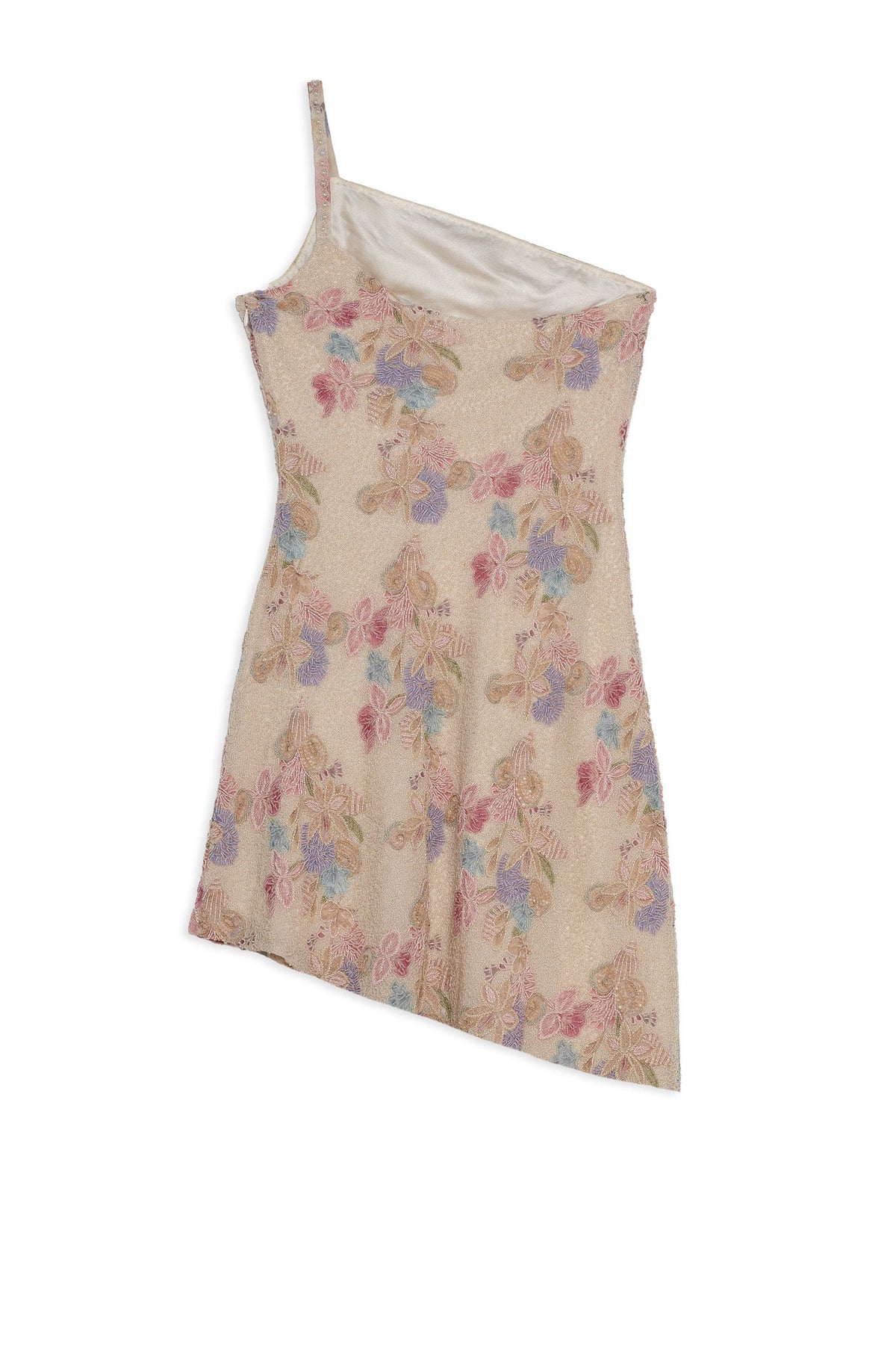 Lulu Shell Beaded Mini Dress - Cream