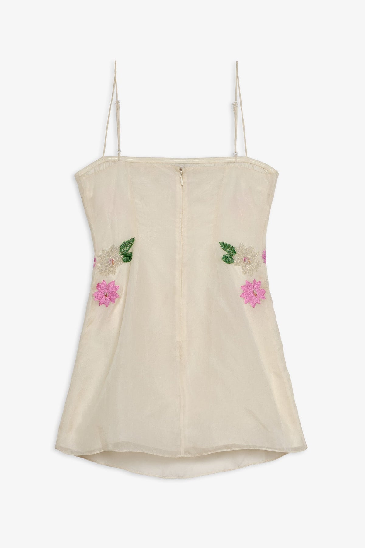 Hibiscus Haze Mini Dress - Cream