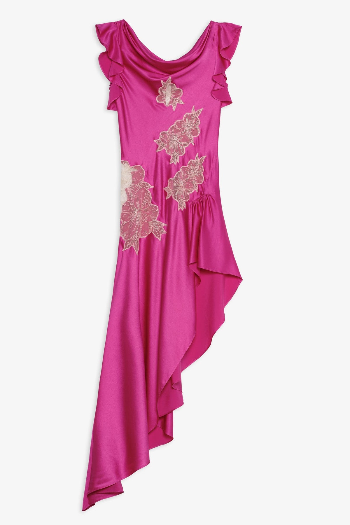 Lani Asymmetrical Dress - Fuchsia