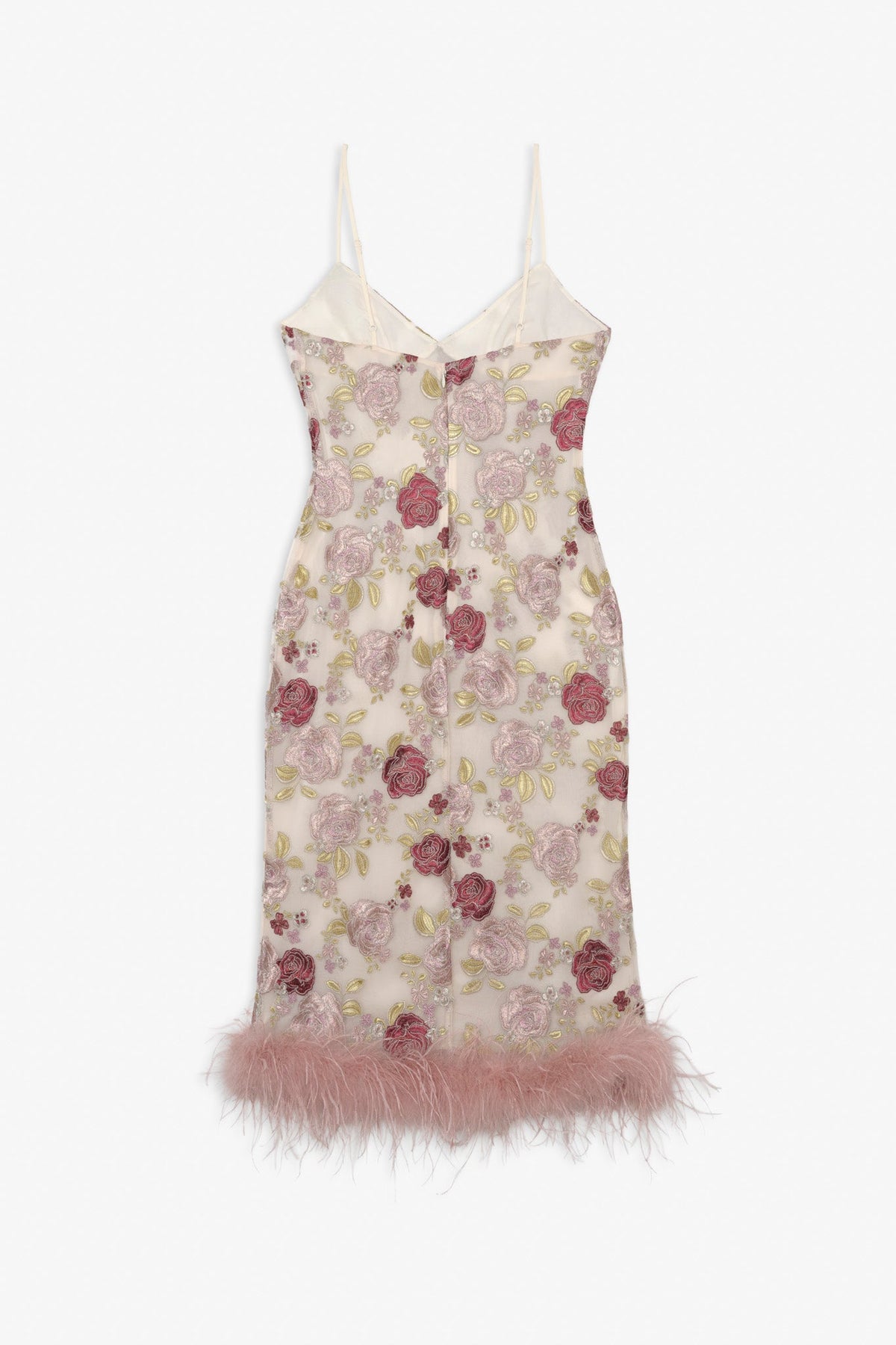 Josephine Floral Midi Dress - Dusty Rose