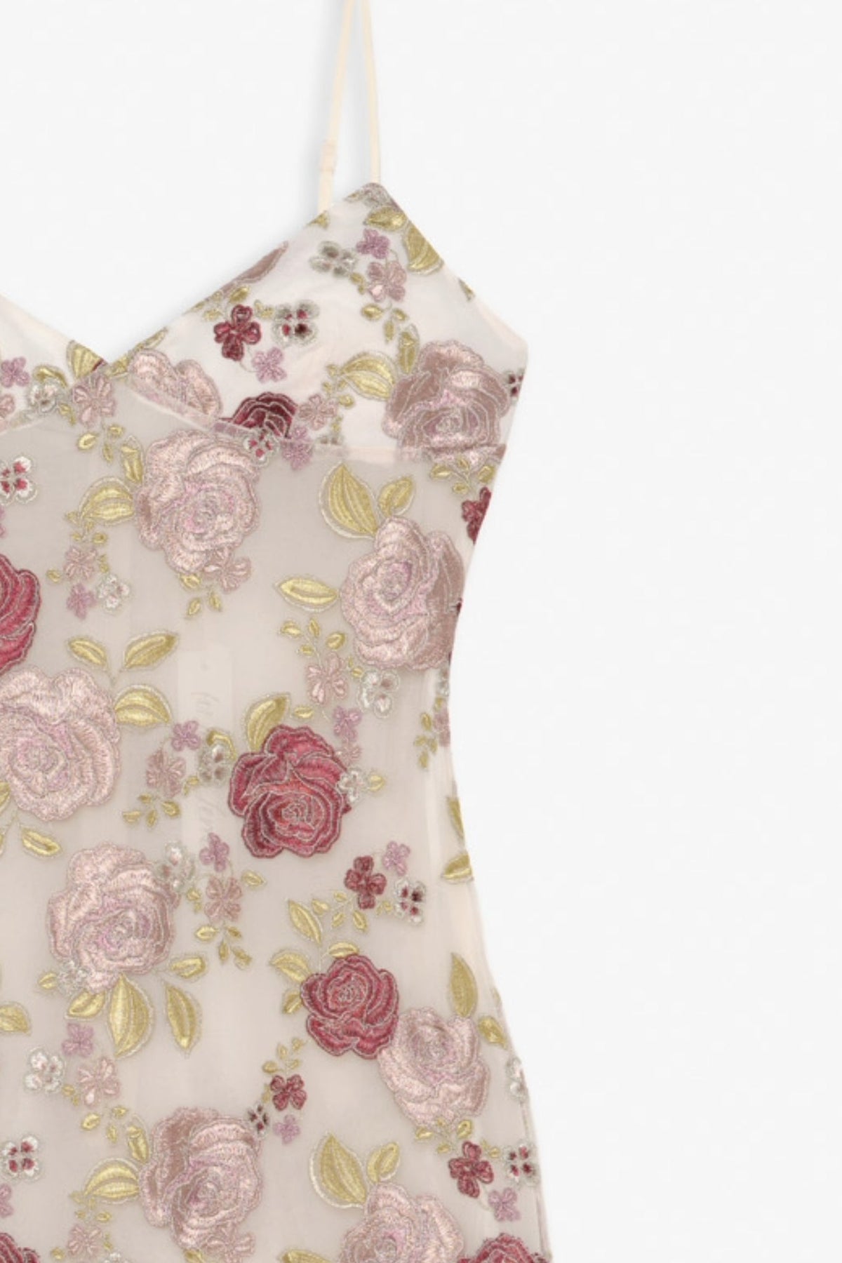 Josephine Floral Midi Dress - Dusty Rose